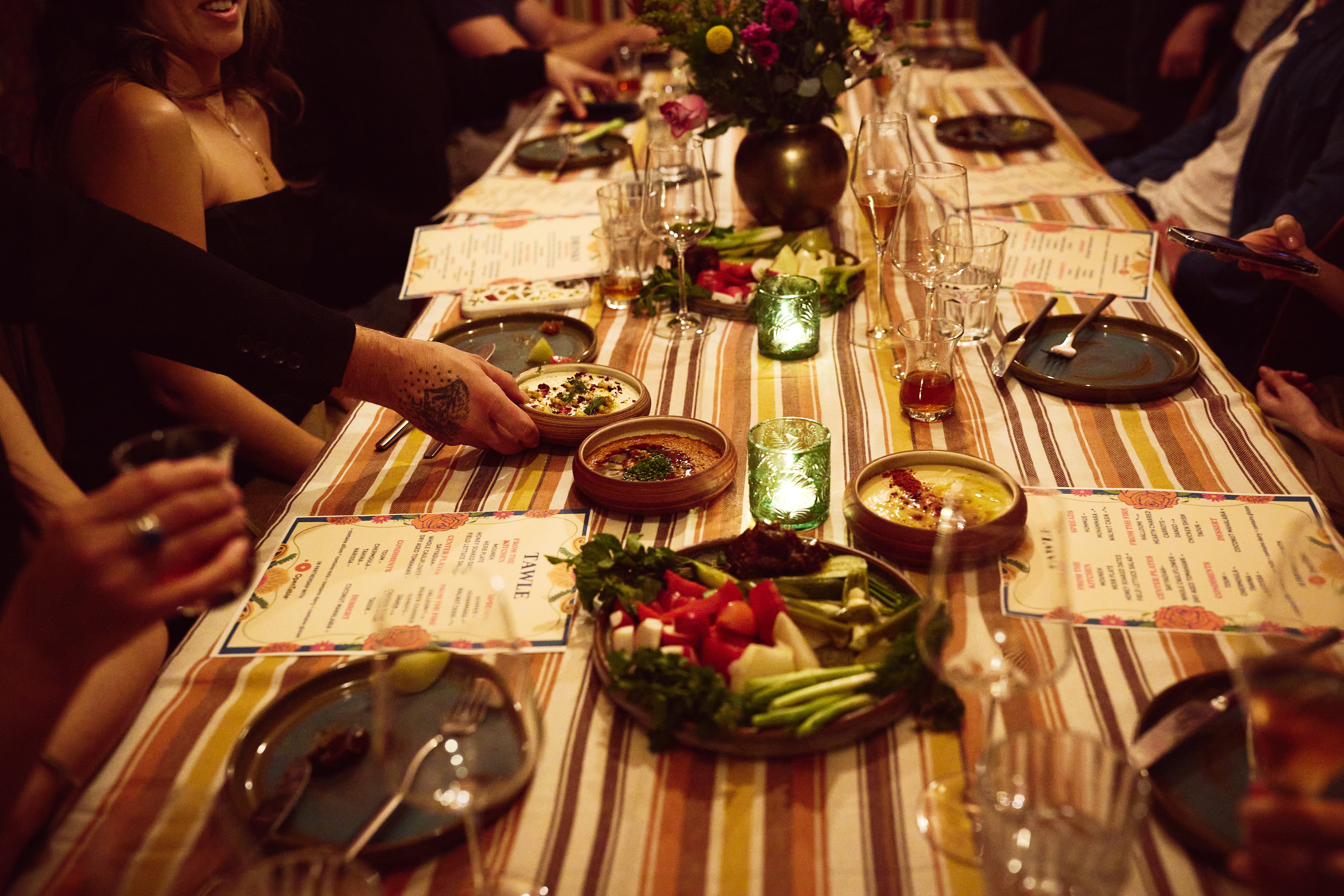 July 22nd: intimate dinner @ Maydan Market's Moroccan-inspired tents