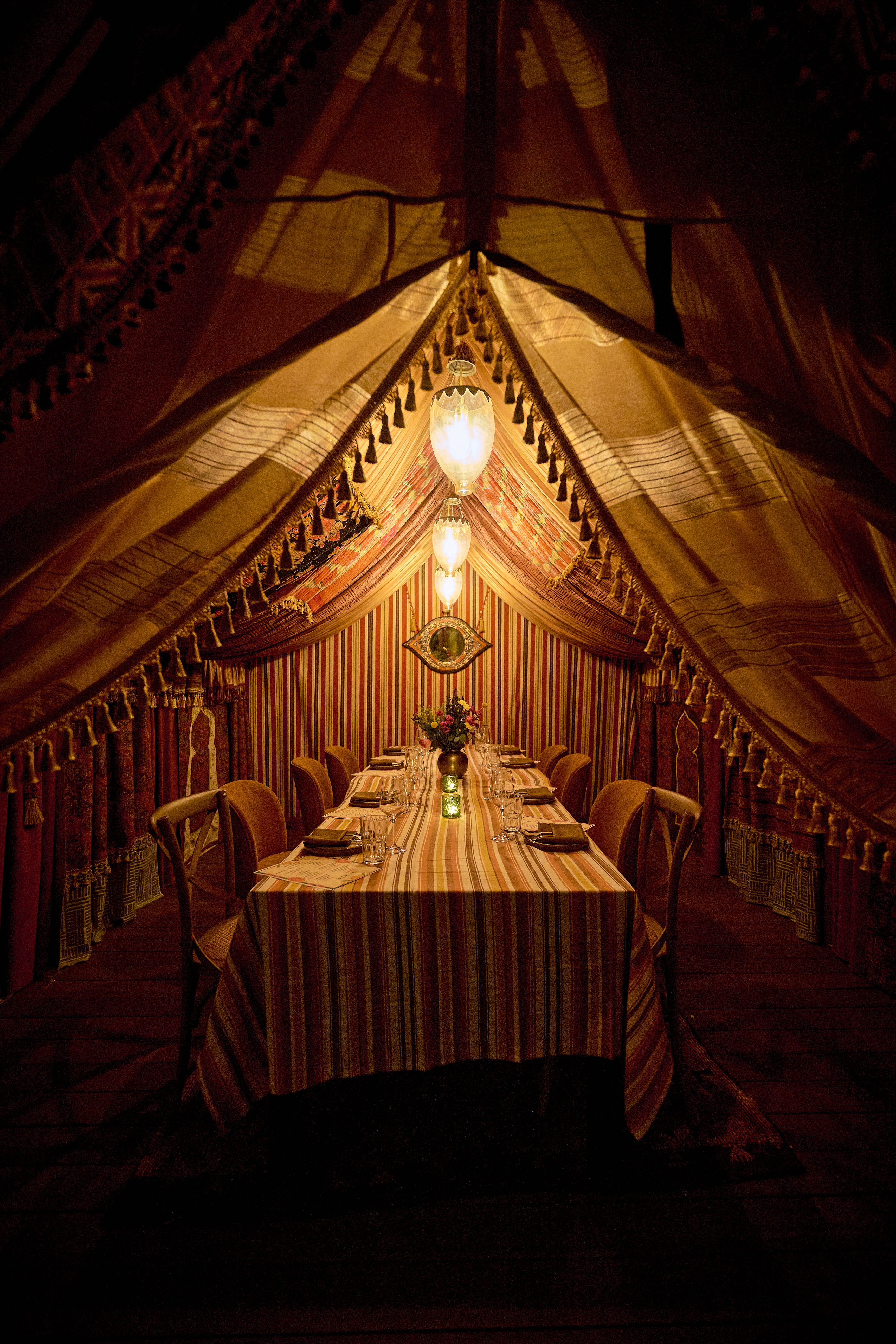 July 22nd: intimate dinner @ Maydan Market's Moroccan-inspired tents